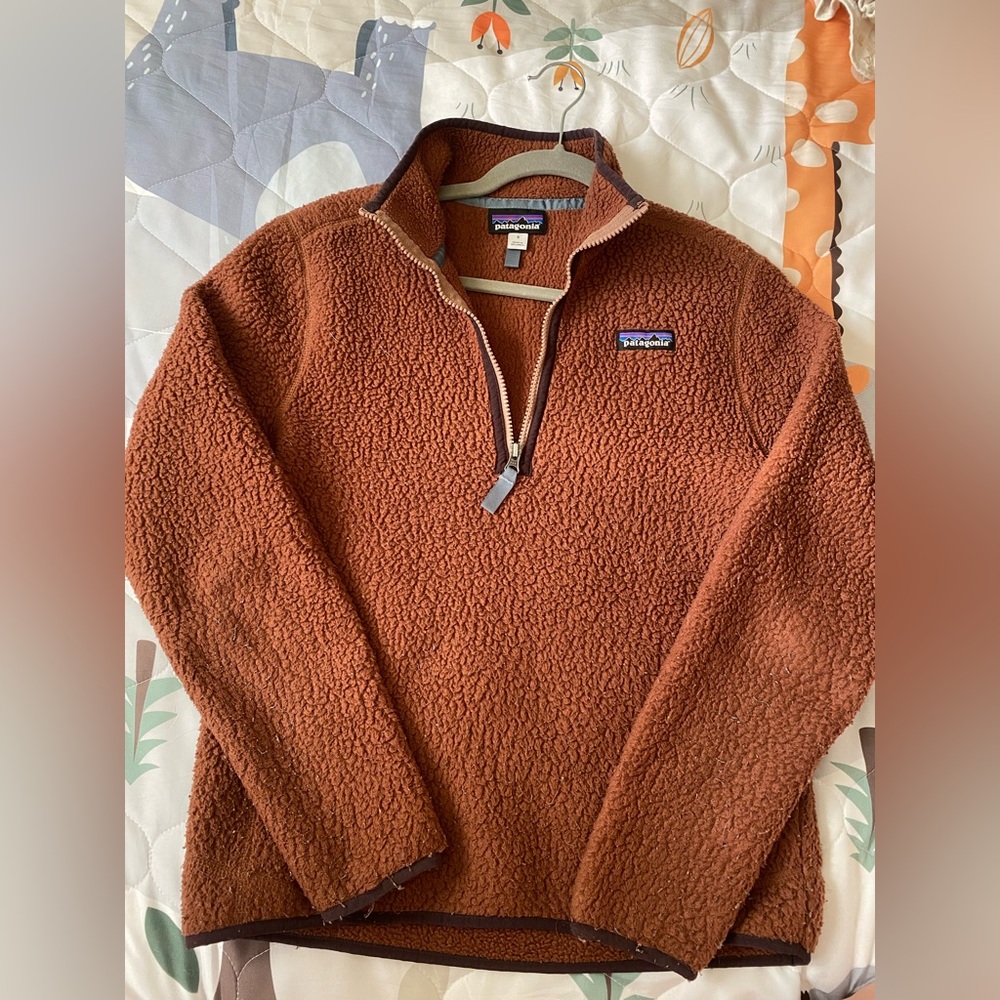 Patagonia retro pile 1/4 zip Sherpa fleece size small